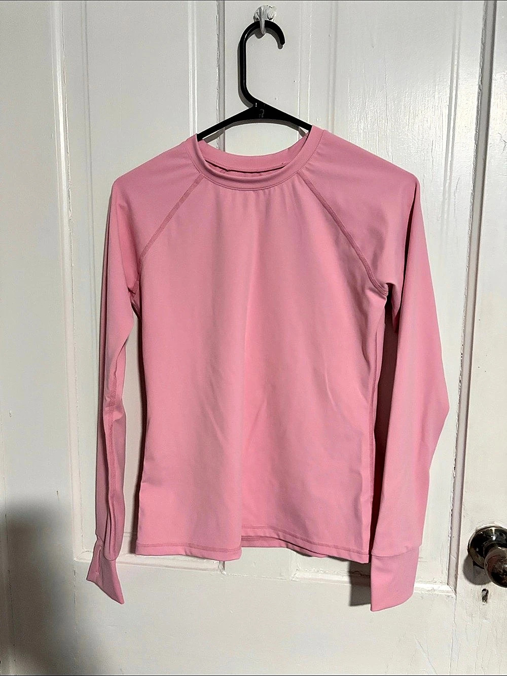 Uncia Active Long Sleeve Crew Neck Workout Top Pink Large